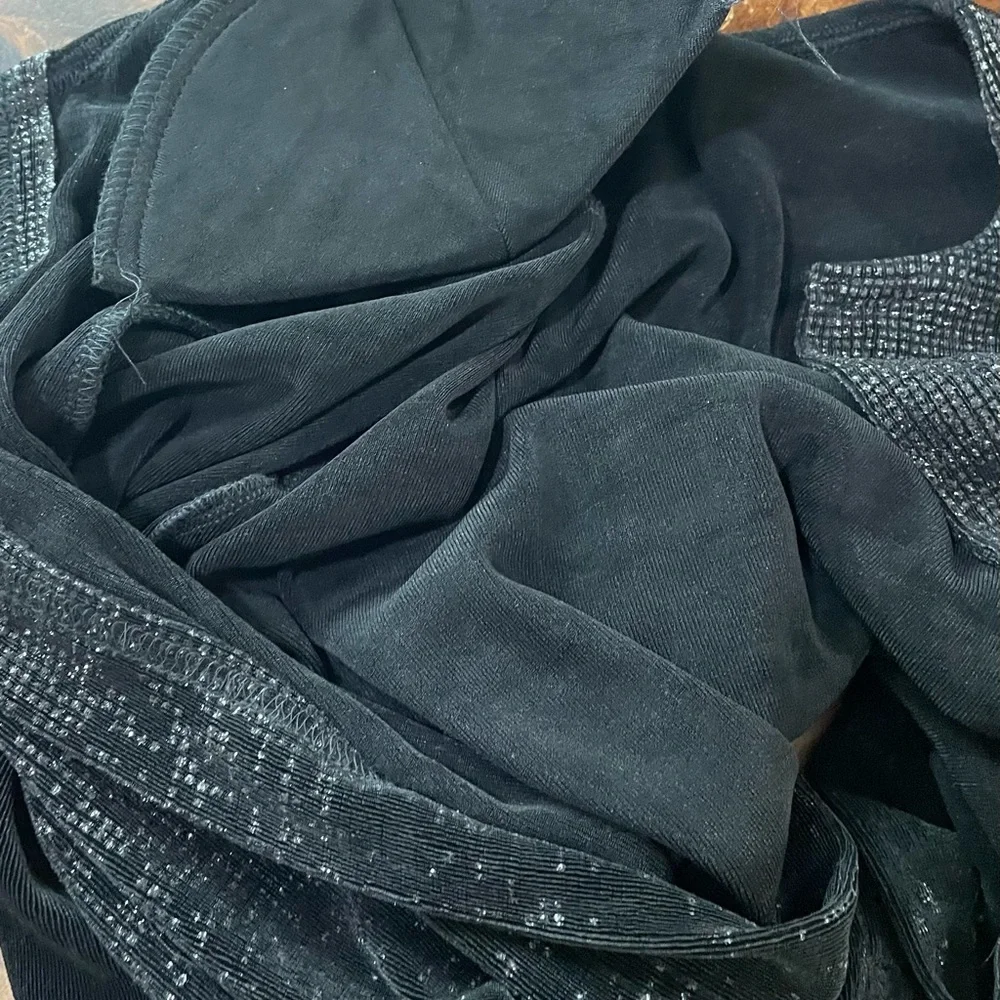 Softwear Petites by Mark Singer Sparkle Black Cardigan Top Womens Sm Petite Vtg - Picture 7 of 8